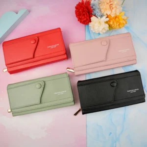 کیف پول پشت زیپ جلو جاکارتی زنانه