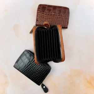 جاکارتی دورزیپ آکاردئونی چرم سنگی