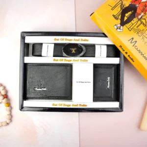 ست سه تیکه کیف پول جاکارتی کمربند