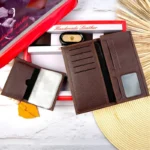 ست سه تیکه کیف پول، جاکارتی طلق دار، کمربند