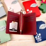 کیف پول پشت زیپ دخترانه گل دار