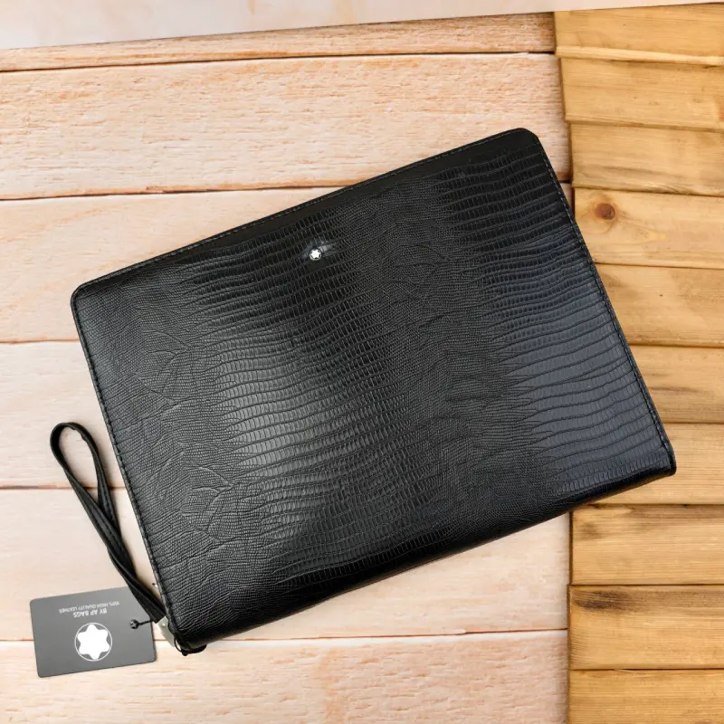 133-216 کیف کلاسوری لیزارد رنگ مشکی