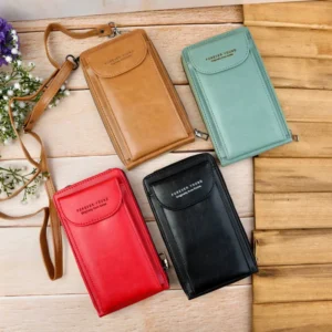 کیف پاسپورتی دوشی زنانه جاموبایلی دار