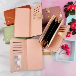 کیف پول زنانه گلدوزی وارداتی