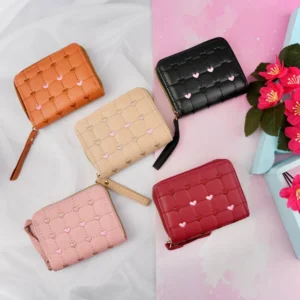 کیف پول دو زیپ کوچک دخترانه وارداتی