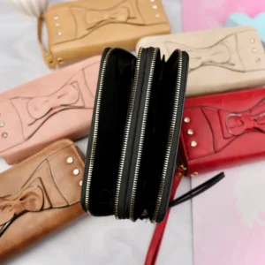 کیف پول دو زیپ زنانه وارداتی