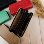 کیف پول دو زیپ طرح سنگی