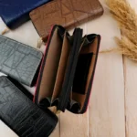 کیف پول دو زیپ طرح سنگی