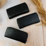 کیف پول دو زیپ داغی مارک مشکی