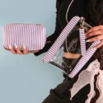 کیف آرایشی دو تیکه طلقی