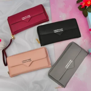 کیف پول پشت زیپ بند دار زنانه