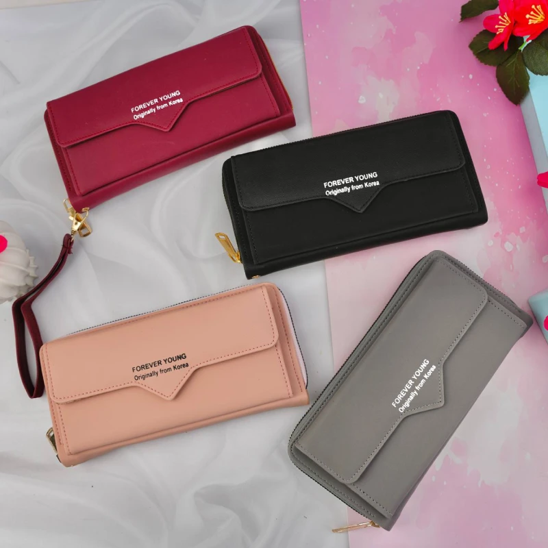 38-298 (1) کیف پول پشت زیپ بند دار زنانه