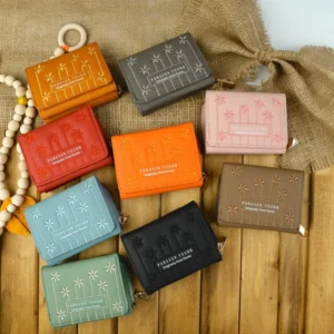 کیف پول پشت جاکارت کوچک دخترانه