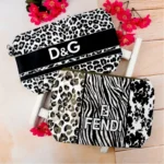 کیف آرایشی پلنگی مخمل