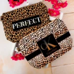 کیف آرایشی پلنگی مخمل