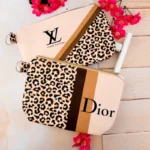 کیف آرایشی پلنگی مخمل