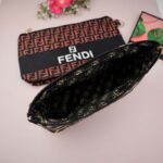 کیف آرایشی مخملی چاپی