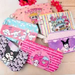 کیف آرایشی مخملی چاپی