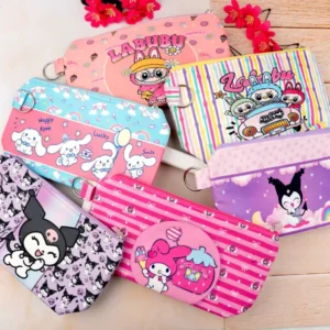 کیف آرایشی مخملی چاپی