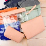 کیف آرایشی سه تیکه حروفی طلقی