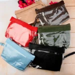 کیف آرایشی سه تیکه حروفی طلقی