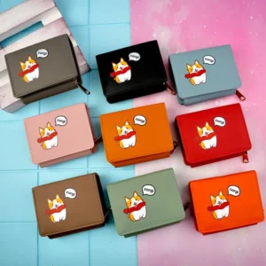 کیف پول وسط زیپ فانتزی دخترانه