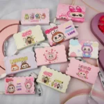 کیف پول تک زیپ چاپی فانتزی بنددار