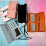 کیف پول زنانه بزرگ وسط زیپ دو طرفه