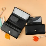 کیف پول دو لبه زنانه مشکی