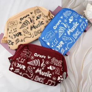 کیف آرایشی دهنه دار چاپی