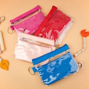 کیف آرایشی سه تیکه طلقی