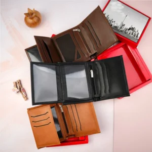 کیف پول کتابی دو برگ مردانه