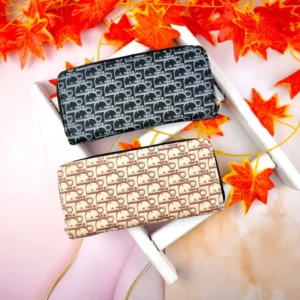 کیف پول دو زیپ dior