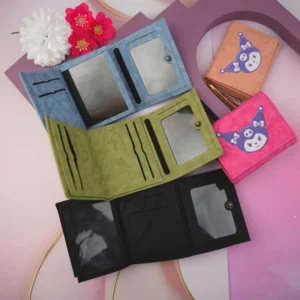 کیف پول سه لت کوچک ابری کرومی