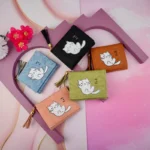 کیف پول سه لت کوچک ابری گربه