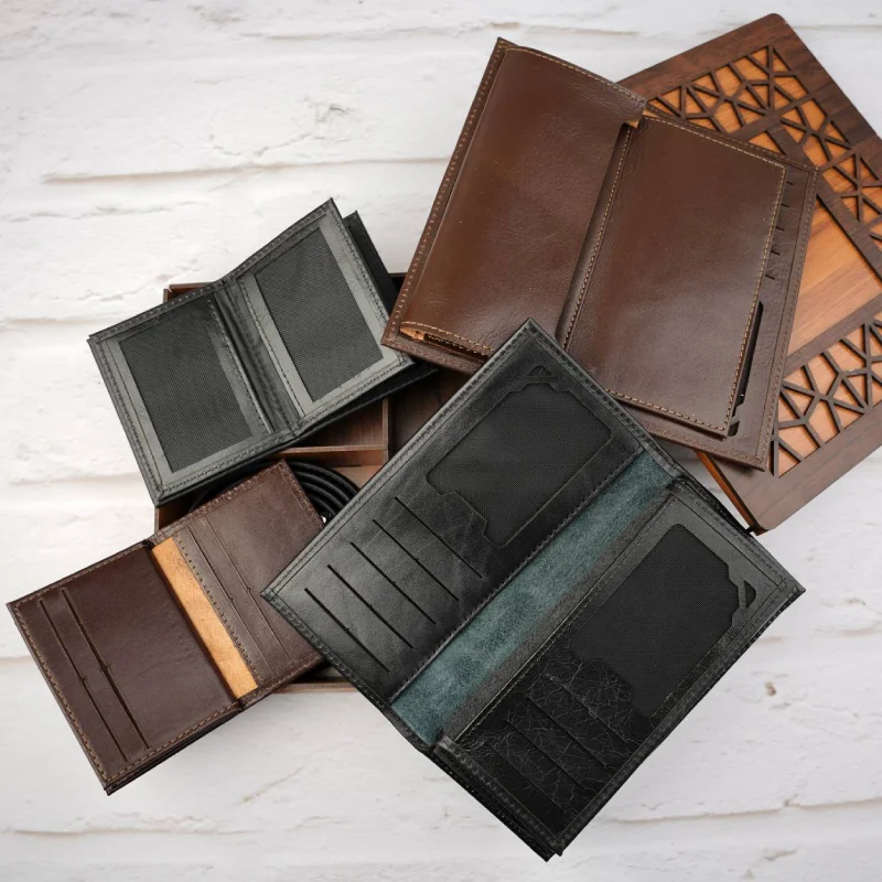 ست سه تیکه کیف پول جاکارتی کمربند