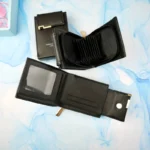 کیف پول پشت جاکارت ایستاده مشکی