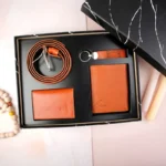 ست چهار تیکه کوتاه کارتیر چرم طبیعی