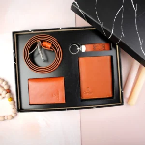 ست چهار تیکه کوتاه کارتیر چرم طبیعی