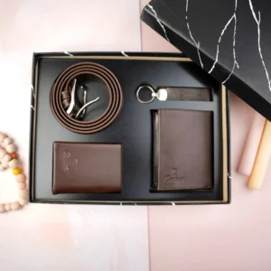 ست چهار تیکه کوتاه کارتیر چرم طبیعی