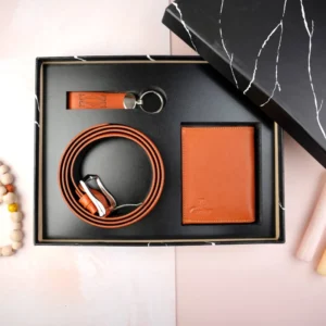 ست سه تیکه کوتاه کارتیر چرم طبیعی