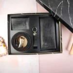 ست چهار تیکه کیف پول جاکارتی جاکلیدی کمربند چرم