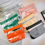 کیف آرایشی سه تیکه طلقی و چرم مصنوعی