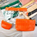 کیف آرایشی سه تیکه طلقی و چرم مصنوعی