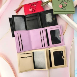 کیف پول سه لت کوچک دخترانه فانتزی