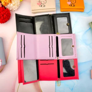 کیف پول سه لت کوچک دخترانه فانتزی