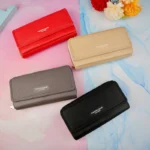 کیف پول پشت زیپ جیب دار زنانه پرادا بنددار