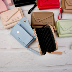 کیف پول پشت جاکارت کوچک بنددار دخترانه