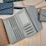 کیف پول زنانه تک لب هفتی بزرگ بنددار