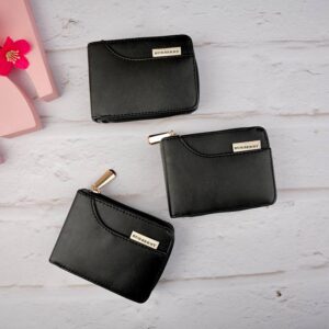 کیف پول دو طرفه زنانه مشکی